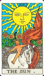 Rider-Waite Tarot Sun Card
