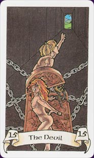 Robin Wood Tarot Devil Card